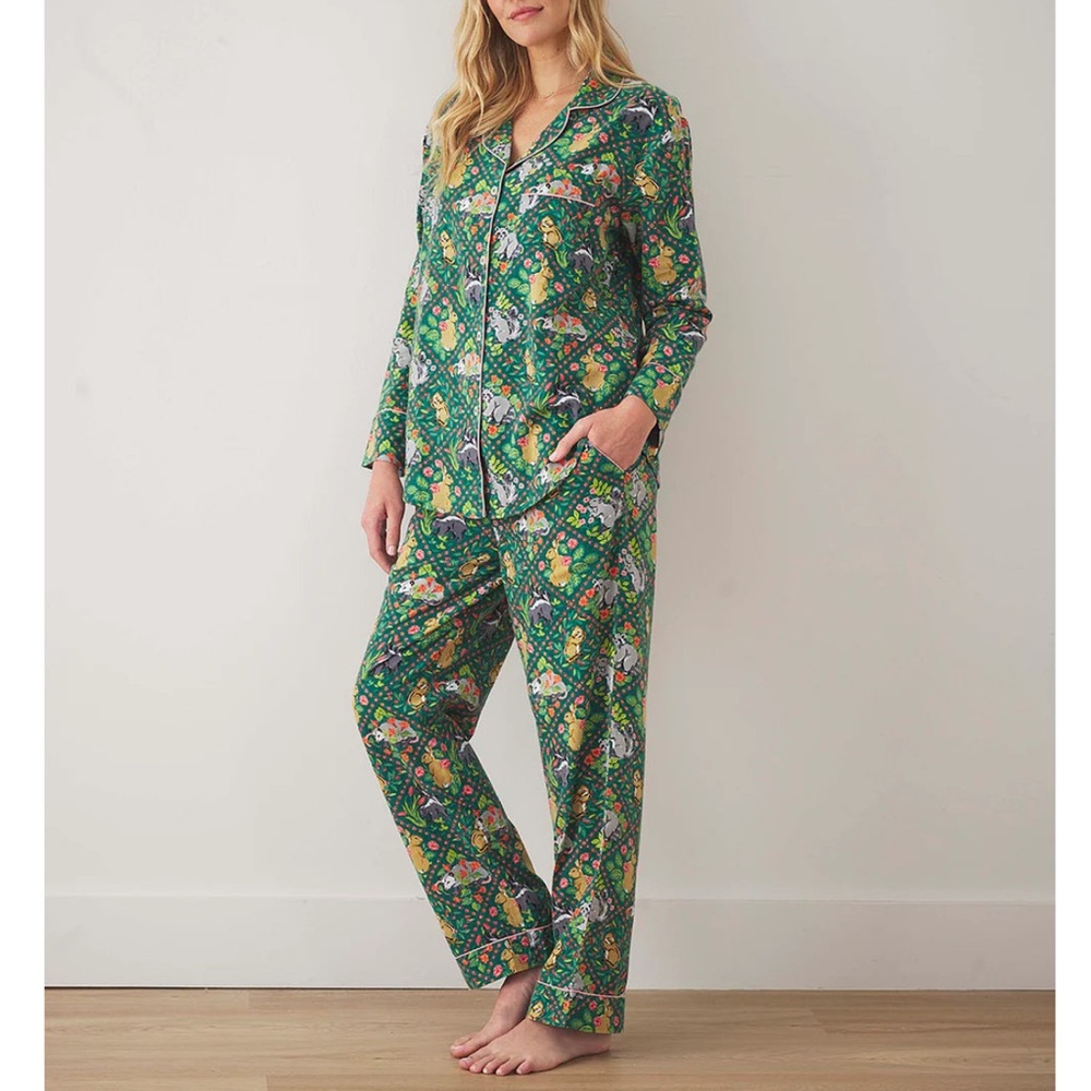 Floral Green Women's Pajama Set